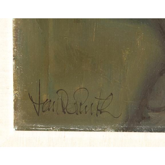 Figurative Young Dancer, Portrait Oil Painting by Jan De Ruth For Sale - Image 3 of 4