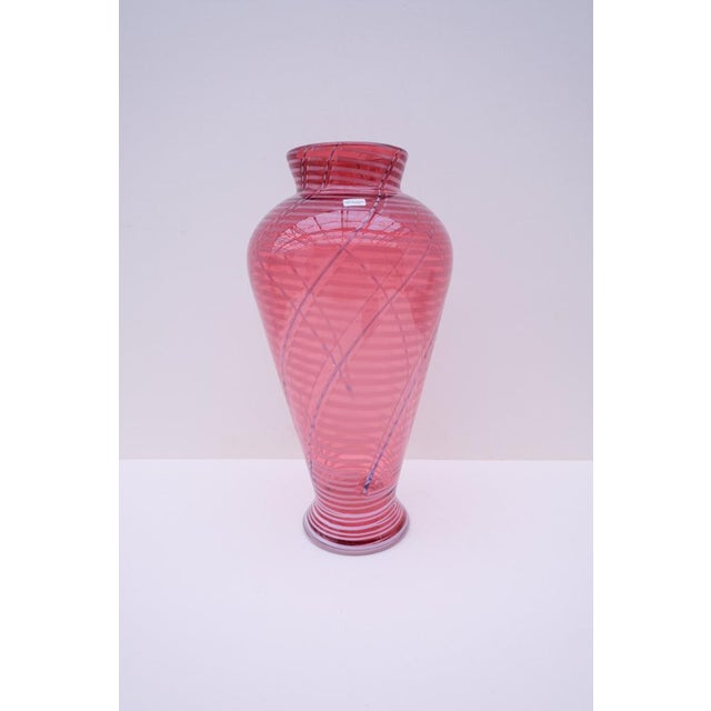 Murano Glass Vase by Michelotto, 1980s For Sale - Image 3 of 6
