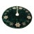 Embroidered Snowflake Christmas Tree Skirt 48"D For Sale