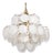 Murano Glass Disc Chandelier by Vistosi for Mazzega, Italy, 1970s For Sale
