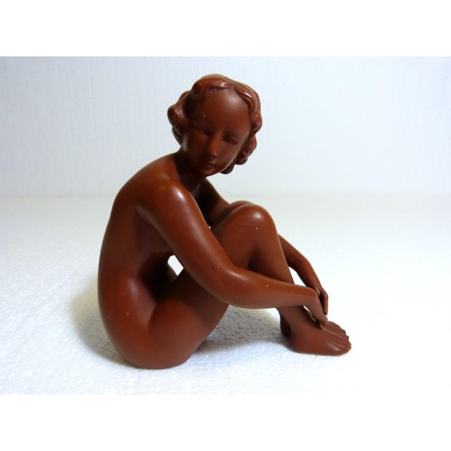 Mid-Century Modern Goebel, Terracotta Nude Women 1960s, Set of 2, 1960s, Ceramic For Sale - Image 3 of 18