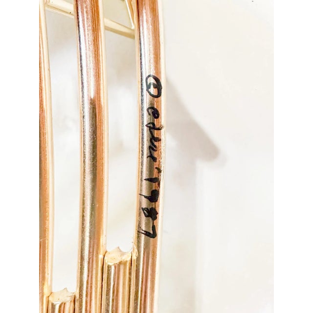 Curtis Jere Signed Wave Kinetic Helix Shower Wall Sculpture 1987 C.Jere MCM Rare For Sale - Image 9 of 9