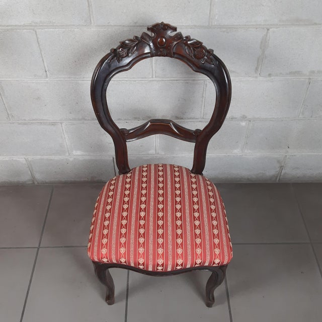 Antique Italian Wooden Chairs, 1900s, Set of 4 For Sale - Image 4 of 18