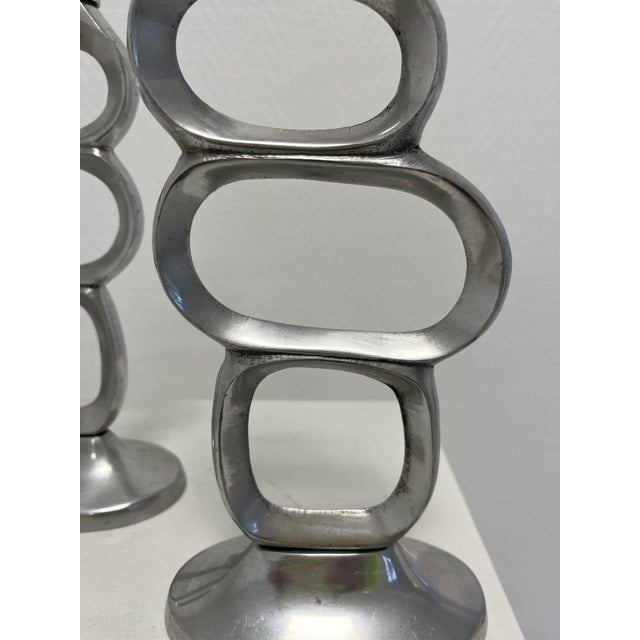 Brutalist Candlesticks by Matthew Hilton, 1980, Set of 2 For Sale - Image 9 of 12