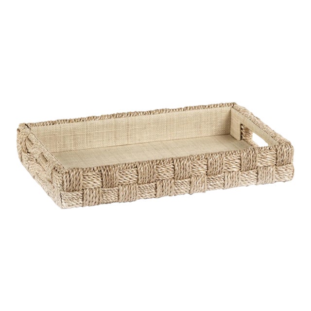 Faenza Abaca Rope Serving Tray, Small For Sale
