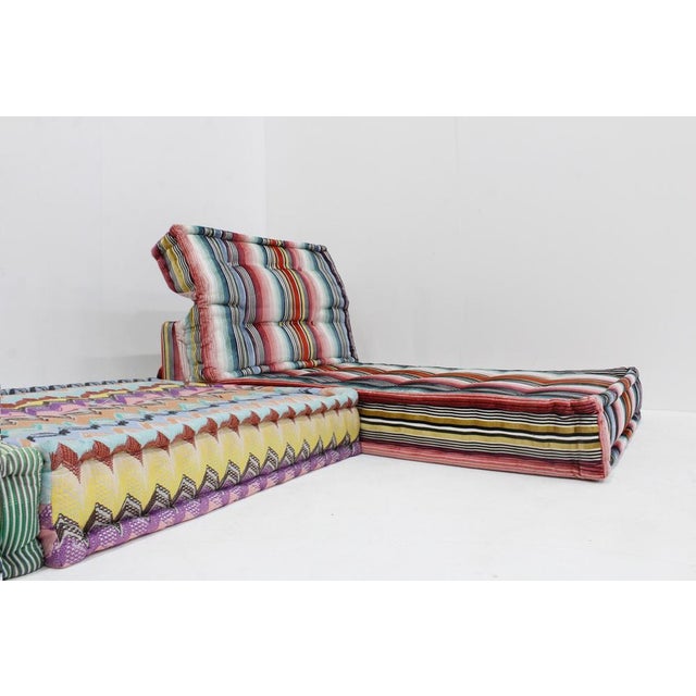 Mah Jong Modular Sofa with Upholstery from Missoni by Hans Hopfer for Roche Bobois, 2010s, Set of 7 For Sale - Image 9 of 14