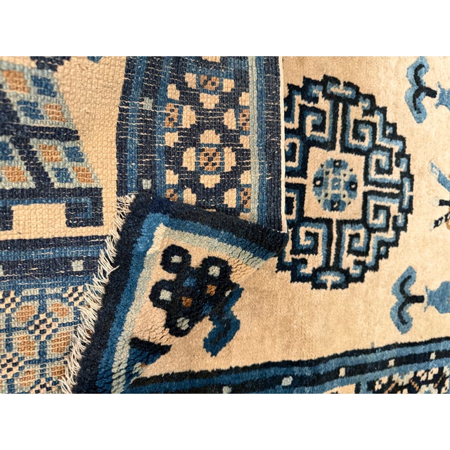 Antique Chinese Peking Rug With Scholar Objects 2'3" X 4'3" For Sale - Image 11 of 15