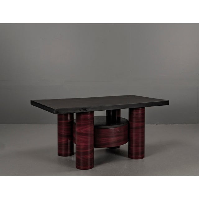 Stoa Tables and Shelf with Slate Tops, 1980s, Set of 3 For Sale - Image 15 of 18