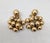 Napier Vintage 1960s Signed Napier Goldtone Machined Balls Drop Clip Earrings-2 Pieces For Sale - Image 4 of 8