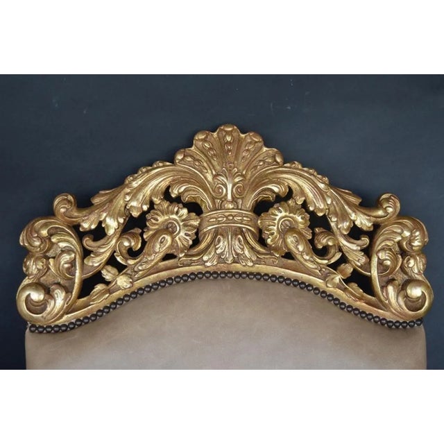 19th Century 19th Century Italian Trono / Throne Chair For Sale - Image 5 of 9