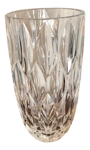 Abstract Modern Clear Crystal Vase
