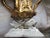 Vintage Italy Dolphin Base & Double Snake Handle Gold & Grey Vases- a Pair For Sale - Image 11 of 13