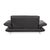 Gavin 117 Leather Two-Seater Rossini Sofa in Black Anthracite with Manual Function from Koinor For Sale - Image 11 of 13