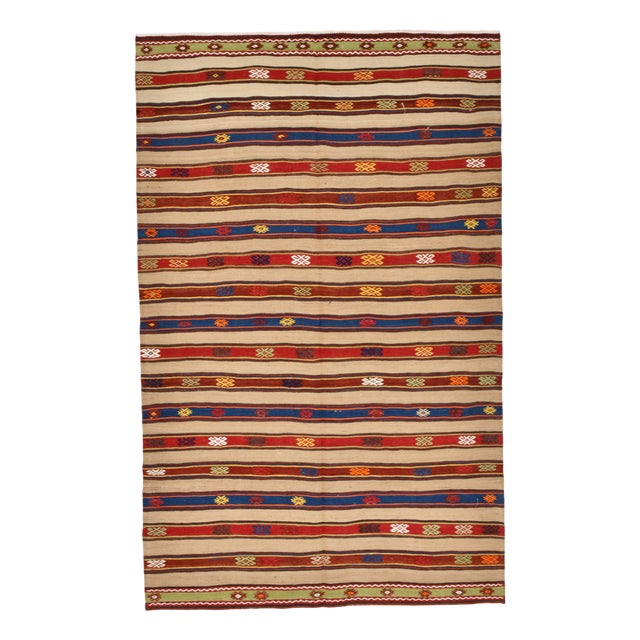Vintage Turkish Kilim Rug For Sale