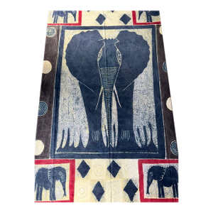 VTG Africa Decorative Panno Cotton Canvas Hand Printed