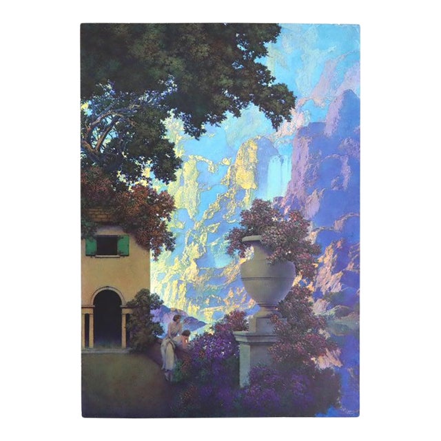 Art Deco Maxfield Parrish Edison Mazda Calendar Print “Sunrise” C1932 For Sale