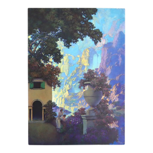 Art Deco Maxfield Parrish Edison Mazda Calendar Print “Sunrise” C1932