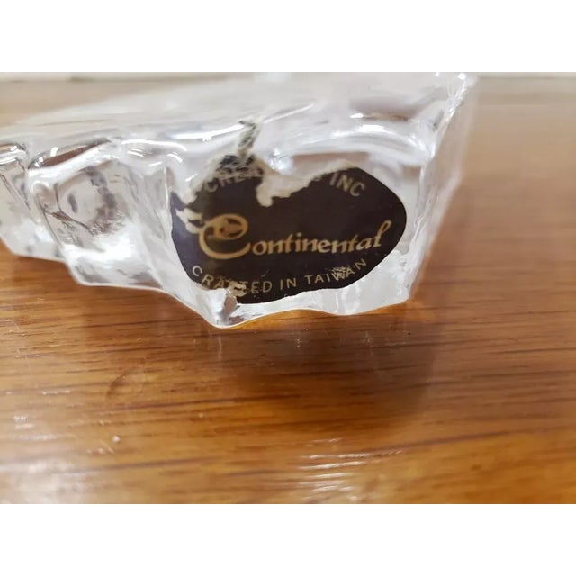 1980s Angel Fish Art Glass Sculpture/Paperweight by Continental, Made in Taiwan For Sale - Image 4 of 6