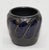 Art Deco Cachepot - Planter Ceramic flowerpot, circa 1920. Chubby shape with ornamented cobalt blue and matte anthracite...