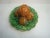 Wonderful small scale Portuguese antique majolica palissy plate stacked with 5 life-size walnuts. Marked Portugal signed...