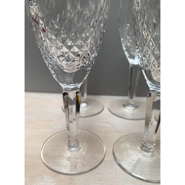 Late 20th Century Late 20th Century Waterford Champagne Glasses Set of 6 For Sale - Image 5 of 8