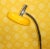 Large Yellow and Chrome Adjustable Gooseneck Floor Lamp, 1970s For Sale - Image 9 of 14