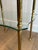 Brass side table with 2 glass shelves French work, Maison Jansen Circa 1940 For Sale - Image 9 of 12