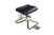 This rare and beautifully engineered vintage shoe store salesman fitting stool was manufactured by the historic McManis...