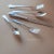 Mid Century silver plated flatware set with mis-matched patterns and styles. Each set includes five pieces: salad or...
