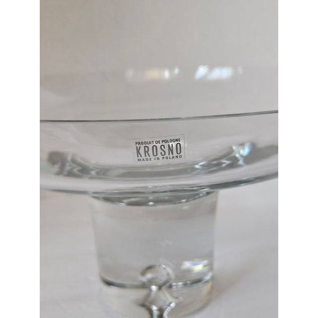 This footed (almost 7 inch) crystal fruit bowl is perfect for your elevated decor. The sparkle is remarkable for the...