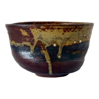 Brilliant Clog-Form Ceramic Tea Bowl by Toshiko Takaezu For Sale