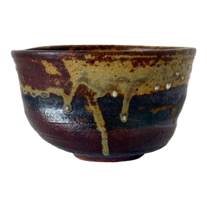 Brilliant Clog-Form Ceramic Tea Bowl by Toshiko Takaezu
