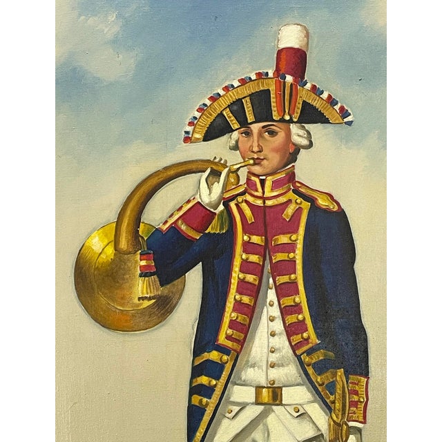 Early 20th Century French Napoleonic Military Figure Oil Paintings in Gilt Frames — Set of 6 For Sale - Image 9 of 16