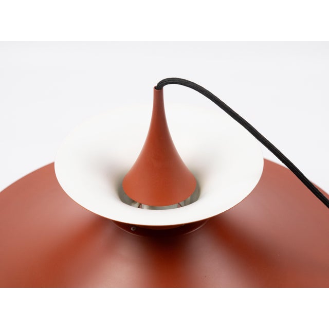 Late 20th Century Vintage Aluminum Radius Pendant Lamp by Erik Balslev for Fog and Mørup, 1977 For Sale - Image 5 of 16