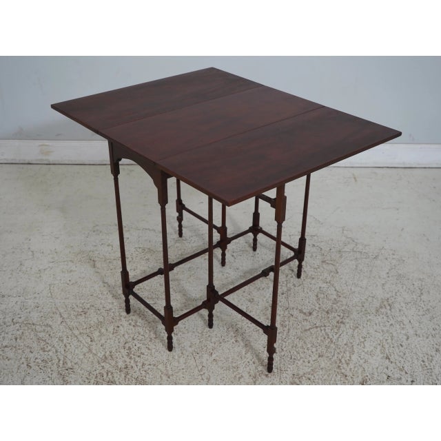 Traditional Baker Historic Charleston Mahogany Gateleg Occasional Table For Sale - Image 3 of 12