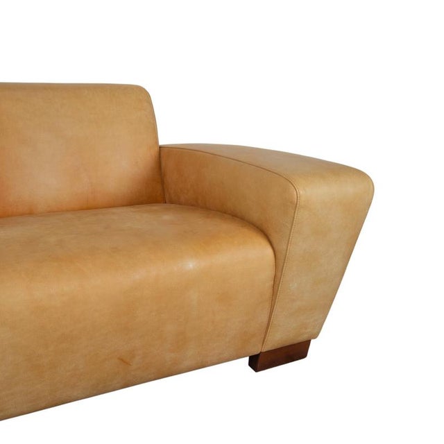 Modern Cognac Leather Lounge Chair from Machalke For Sale - Image 3 of 17