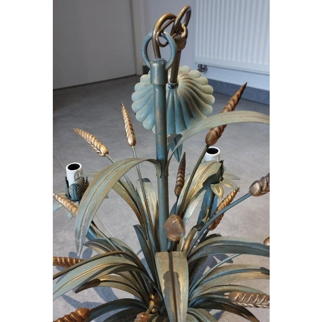 Epis de Blé Pendant Chandelier by Maison Masca, circa 1970 For Sale - Image 4 of 18