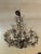 Metal Vintage Italian Crystal and Gilt Metal Chandelier For Sale - Image 7 of 9