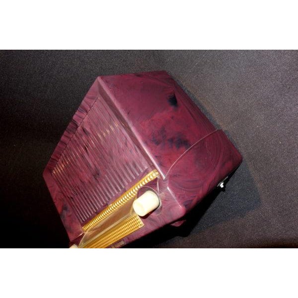 Ge Mid Century Plum and Gold Bakelite Radio For Sale In Dallas - Image 6 of 9