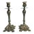 Pair of 1920s Silver Plate European Candelsticks For Sale