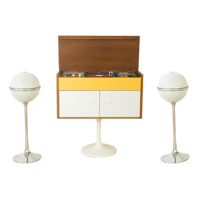 Space Age Rosita Music Cabinet, Dual Turntable For Sale