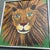 Hand done needlepoint approximately 13.5 x 14 overall size with custom frame is approximately 14 x 14.75