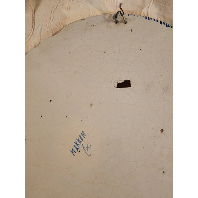 Traditional Large Antique Delft Wall Plaque For Sale - Image 3 of 10