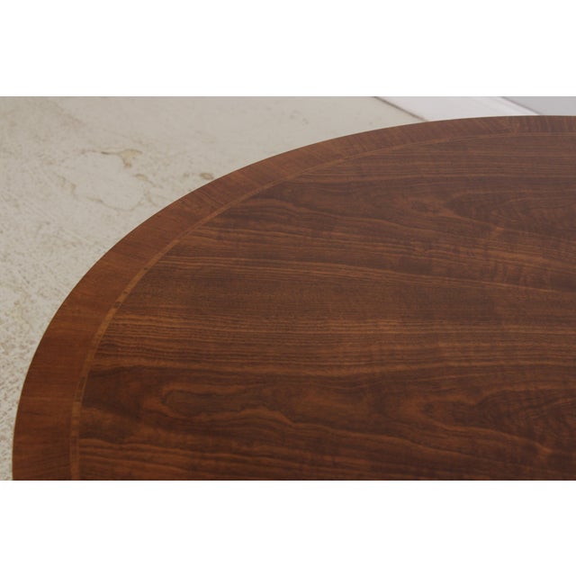Baker Collector's Edition 48-in Round Inlaid Pedestal Table For Sale - Image 12 of 15