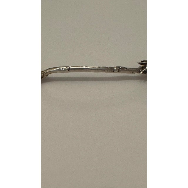 An exceptional 19th-century sterling silver figural condiment spoon by the legendary Gorham Manufacturing Company,...