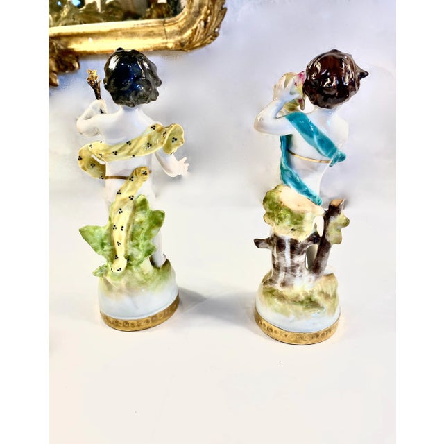 Late 19th Century Rudolstadt-Volkstedt Porcelain--Grouping of Putti For Sale - Image 5 of 11