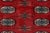 Rustic Bokhara Red Green Hand Knotted Rug For Sale - Image 4 of 9