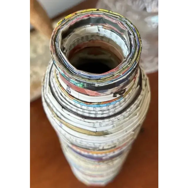 Paper Mache" Vase For Sale - Image 4 of 5