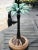 Vintage Palm Beach Style Cast Iron Palm Trees Lamp For Sale - Image 10 of 12