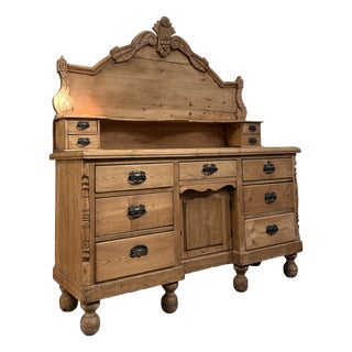 Victorian English 2-Part Buffet For Sale